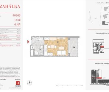 Byt 1+kk s prostornou terasou | Rezidence Zahálka - Фото 3