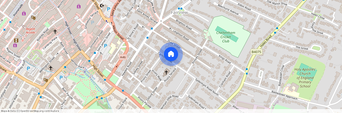 Edge of Cheltenham town centre