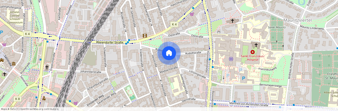 Rudolfstraße 12, 48145 Münster (Westfalen) - Centrum