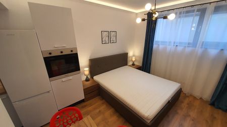 MARINESCU PREMIUM RESIDENCE: modern apartment for rent in Cluj-Napoca, near the University of Medicine and Pharmacy, with bedroom, kitchen, bathroom, private yard - Fotografie 3