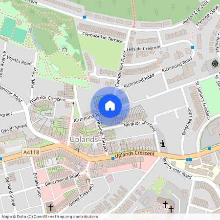 Cwmdonkin Terrace, Uplands, Swansea, SA2