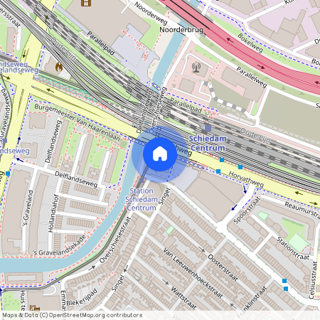 Schiedam, Zuid-Holland, 3112 HJ, Stationsplein