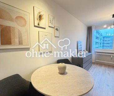 Helles, vollmöbliertes 1-Zimmer-Apartment mit Balkon – Erstbezug na... - Photo 1