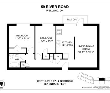 Riverview Towers — Apartment - 2 Bedroom - Photo 1
