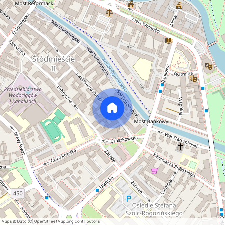 ul. Kazimierza Pułaskiego, Śródmieście, Kalisz, wielkopolskie