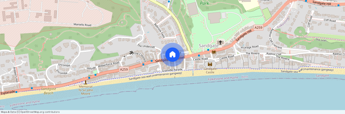 Sandgate High Street, Sandgate, Folkestone, Kent, CT20