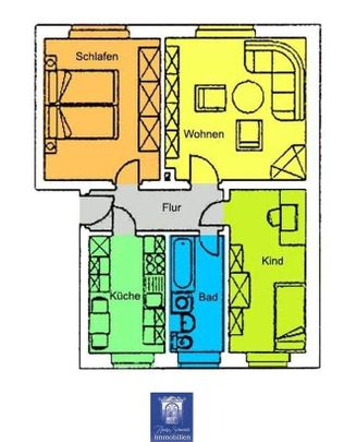 Hübsche Wohnung mit Tageslichtbad und Wanne in idyllischer Lage! - Photo 1