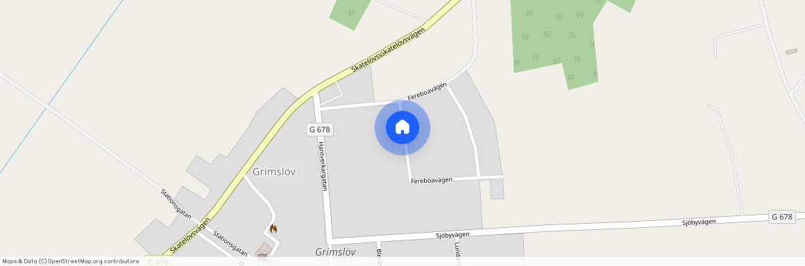 Fereboavägen, Grimslöv