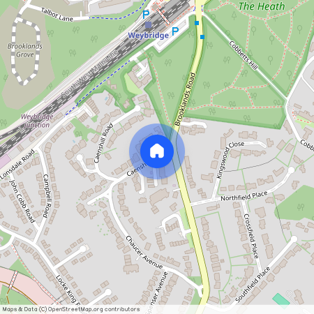 Walpole Park, Caenshill Road, Weybridge, Surrey, KT13