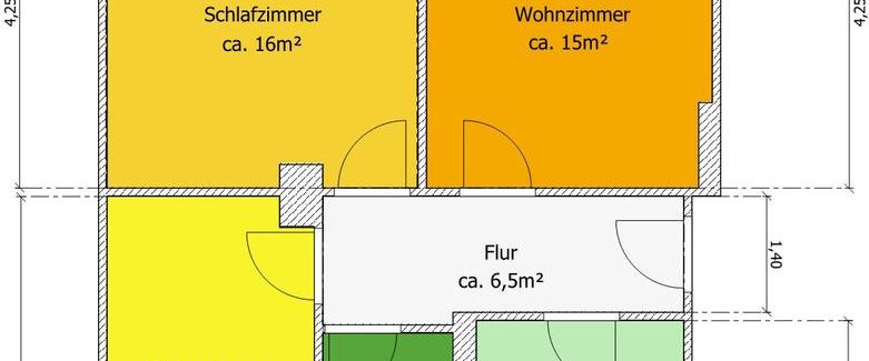 Mit Wohnberechtigungsschein - 3-Raumwohnung mit Balkon - Foto 1