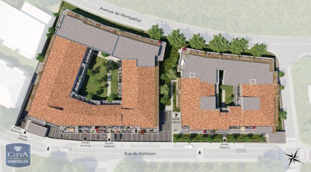 Appartement à louer 3 pièces 63.5m² - Photo 1