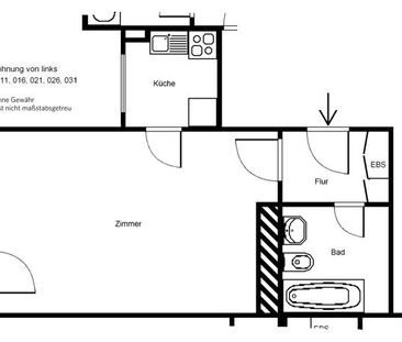 Sanierte 1 Zimmerwohnung in Fechenheim - Photo 4