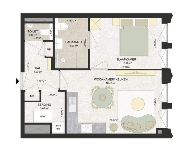 Appartement Kennedylaan, Haarlem - À louer - Foto 1