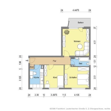 Schicke 3 Zimmerwohnung mit Balkon und Tageslichtbad - Foto 4