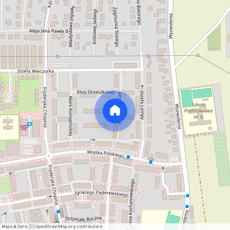 ul. Jana Matejki Boczna, Pyskowice, gliwicki, śląskie