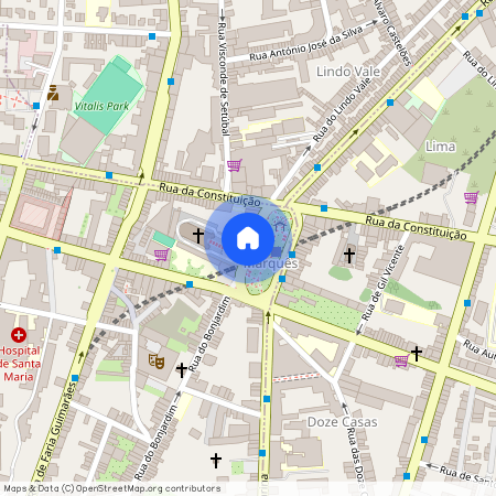 Praça do Marquês de Pombal, Porto, Braga 4000-391