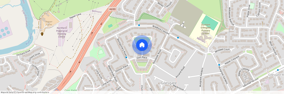 Cunningham Place, Durham, Co. Durham, DH1