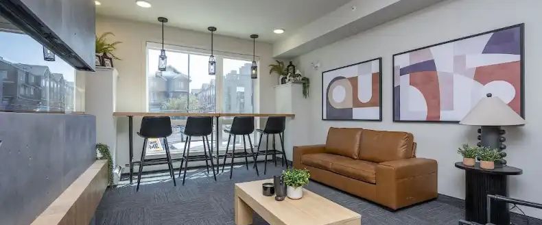 Stylish 1 Bedroom + Den Condo in Maverick at Livingston. Available September 1 | 2107 - 350 Livingston Common Northeast, Calgary - Photo 1