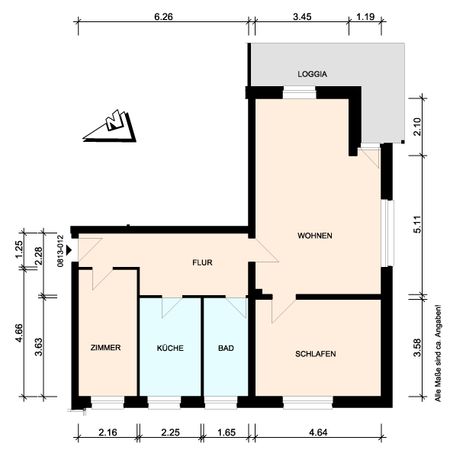Schöne 2,5 Zimmerwohnung zu vermieten - 23909 Ratzeburg - Foto 3