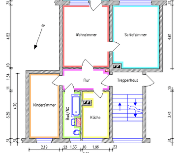 Gut geschnittene 3-Raum-Wohnung in parkähnlicher Lage - Photo 2