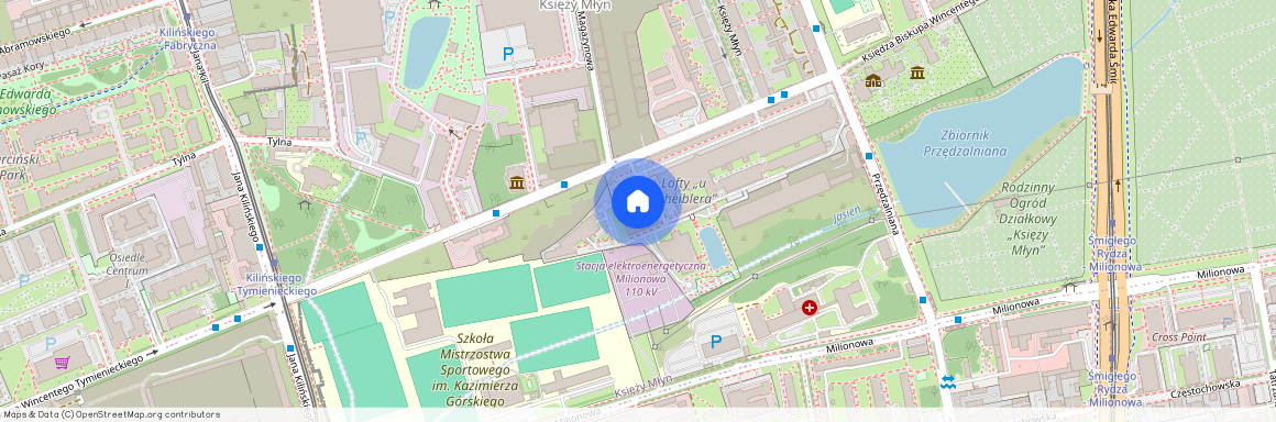 ul. ks. bp. Wincentego Tymienieckiego, Księży Młyn, Widzew, Łódź, łódzkie