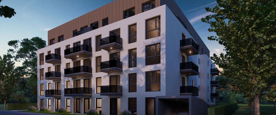 Bester Energiestandard! Moderne 1-Zi-Erdgeschosswohnung mit Garten und Küche - KFW 40 NH - Foto 1