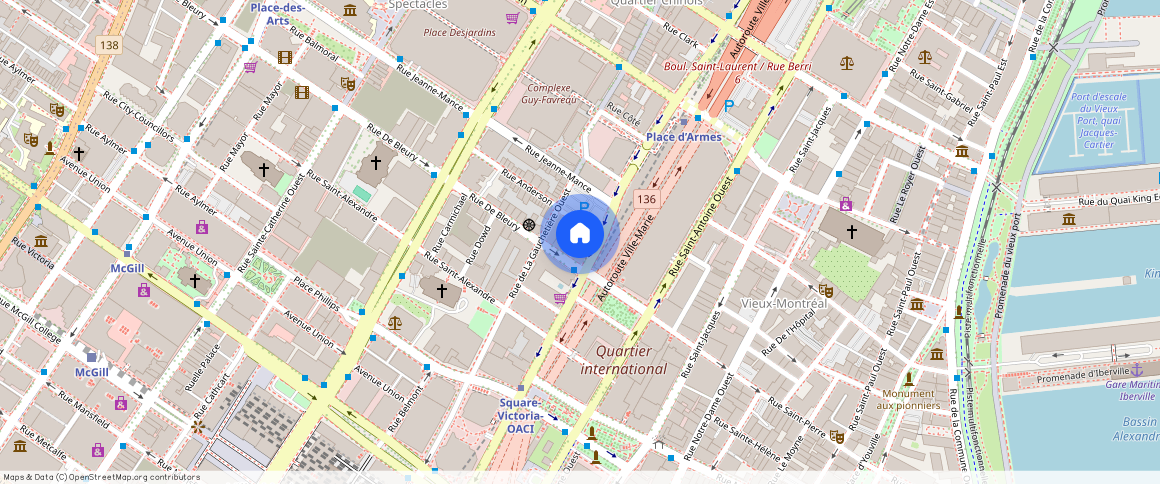 ** Rue de Bleury, Ville-Marie, Ville-Marie, Ile de Montréal, H2Z 0A1