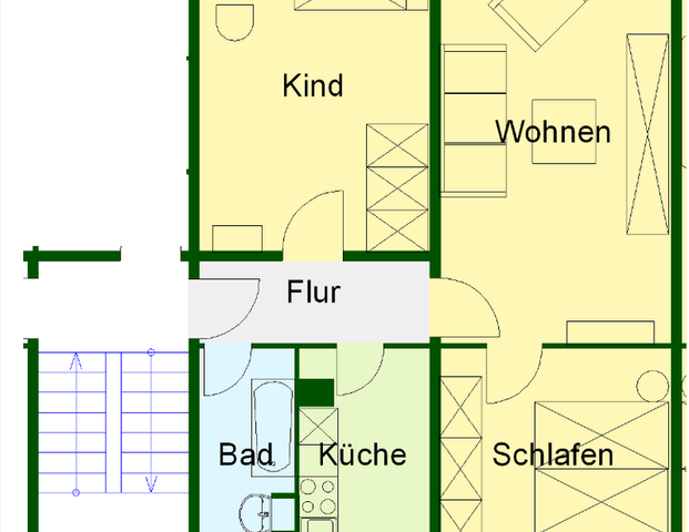 Schöne 3-Zimmer-Wohnung im Stadtfeld - Photo 1