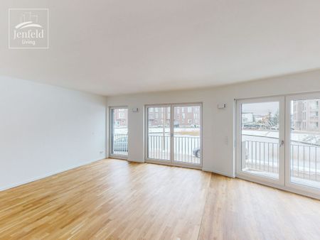 Wohnen in Hamburg-Jenfeld! 2-Zimmer Neubauwohnung mit Echtholzparkett - Foto 2