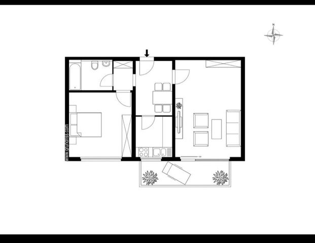 Ich vermiete eine 2,5-Zimmer-Wohnung in Hedelfingen. - Foto 1