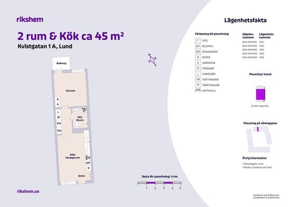 Kvistgatan 1 A lgh 1105, Västerbro - Foto 1