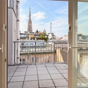 Stilvoll residieren im Herzen Wiens: Helle Dachgeschoss-Maisonette mit Klimaanlage und Dachterrasse mit Blick auf den Stephansdom - Photo 3