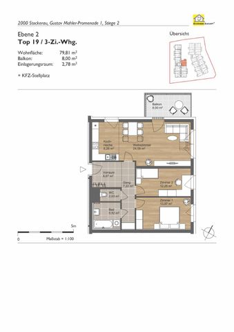 Erstbezug - 8m² Balkon und 3 Zimmer auf knapp 80m² Wohnfläche - Photo 3