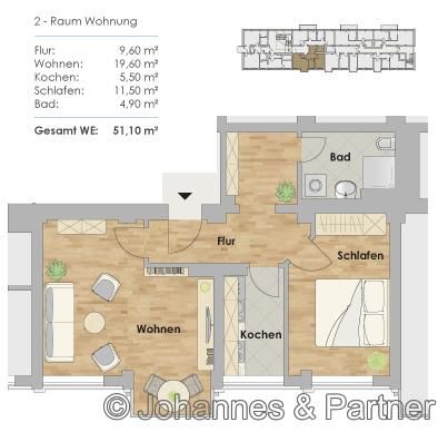 01219 Dresden - Seevorstadt , Gerhart-Hauptmann-Str. 1 WE 10 - Photo 2