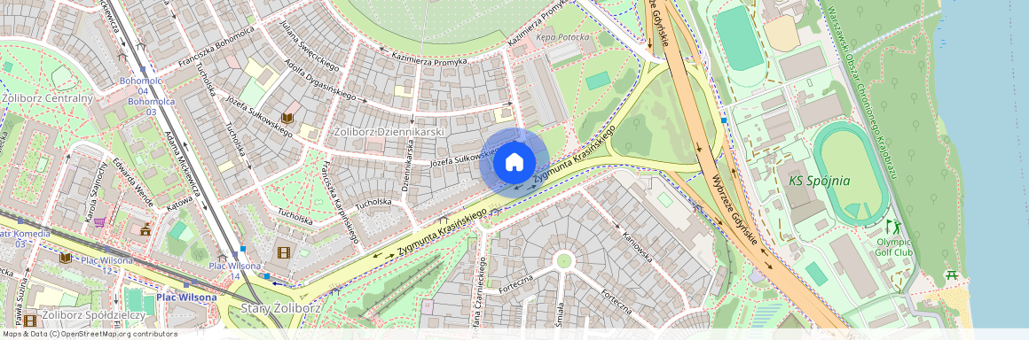 Warszawa, M., Warszawa, Żoliborz, Stary, Żoliborz, Zygmunta, Krasińskiego