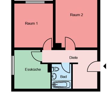 Mit Aufzug und Balkon! Tolle 2-Zimmer-Wohnung in Menden - Am Obsthof - Foto 2