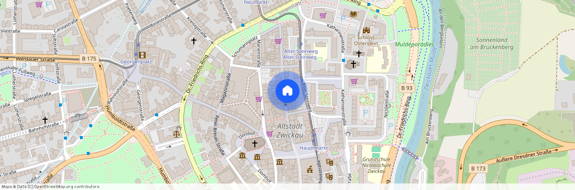 4. Etage, Hauptstraße 26, Innenstadt, Zwickau