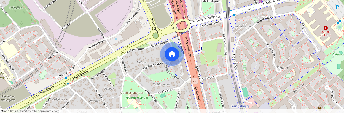 Fågelkärrsvägen 2A, Gamla Enskede