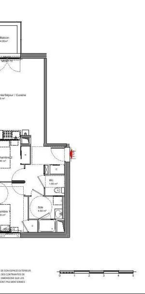 Appartement à louer 3 pièces 59.5m² - Photo 2