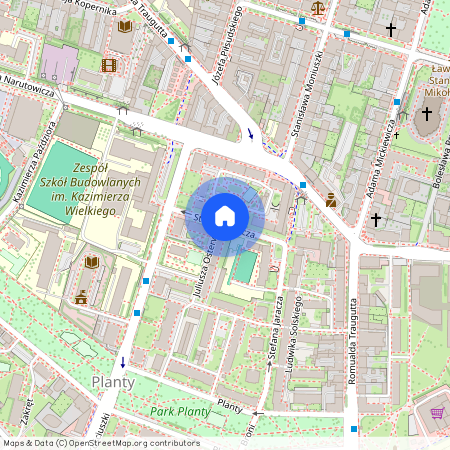 ul. Stefana Jaracza, Planty, Radom, mazowieckie