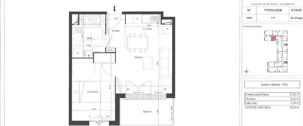 Appartement T2 dans résidence neuve - Photo 1
