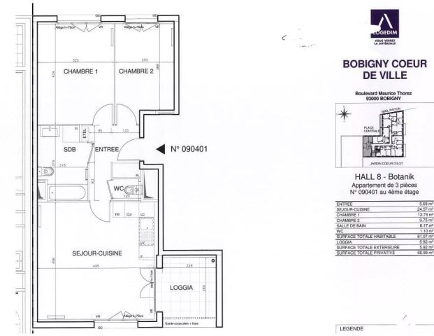 location Appartement T3 DE 61.3m² À BOBIGNY - Photo 1