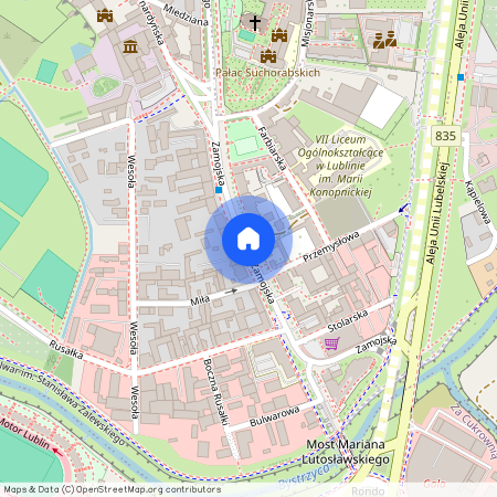 ul. Zamojska, Śródmieście, Lublin, lubelskie