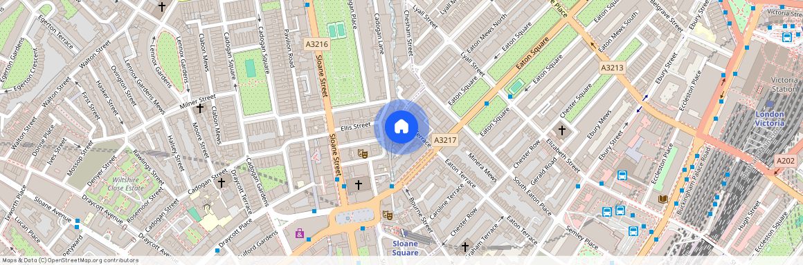 Eaton Terrace Sloane Square SW1W