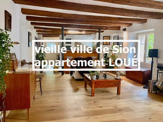 A louer grand appartement de 2.5 pièces en vieille ville de Sion - Foto 1
