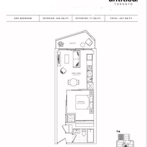 For Lease - 110 Broadway Avenue Unit# 409s, Toronto, Ontario - Photo 2