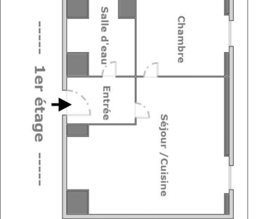 2 pièces - 40,25 m² - 1er étage - Colocation non autorisée - Photo 1