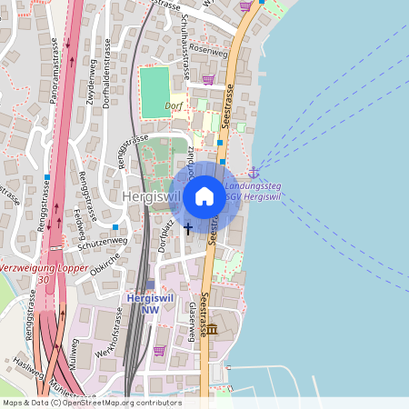 6052, Hergiswil, Dorfplatz, 1