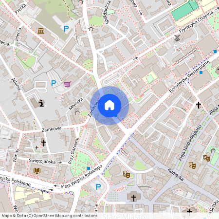 ul. Centrum, Kupiecka, Centrum, Zielona Góra, lubuskie