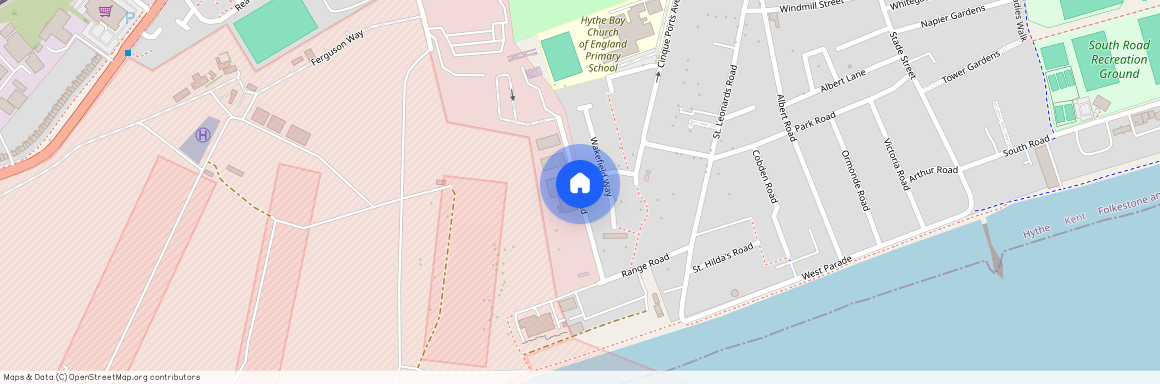 Bay Side, Range Road, Hythe, CT21